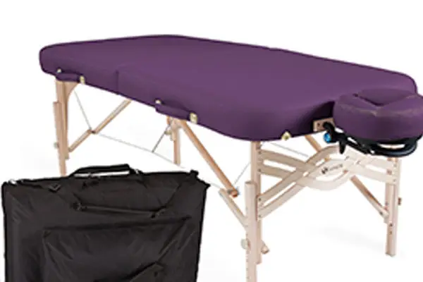 purple portable massage bed