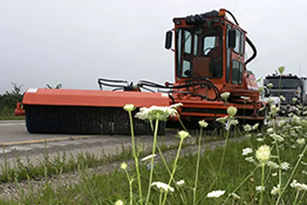 paving equipment creating rumblestrips
